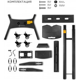 Стойка для телевизора Onkron TS1551 черный 40"-70" макс.55.5кг напольный мобильный