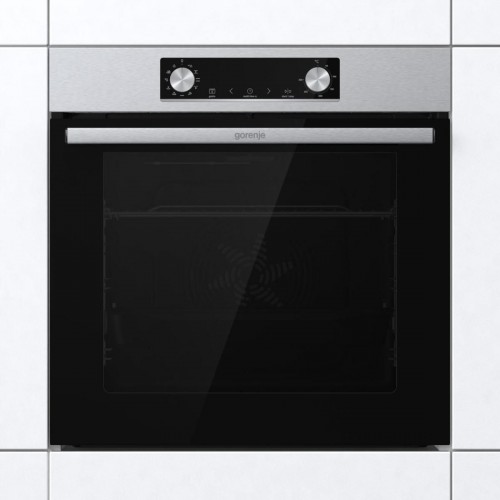Духовой шкаф Электрический Gorenje BO6735E05X нержавеющая сталь/черный