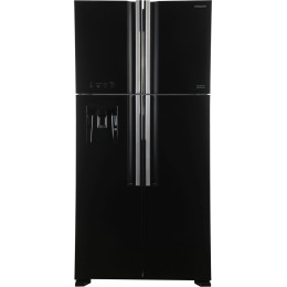 Холодильник Hitachi R-W660PUC7 GBK 2-хкамерн. черный стекло инвертер