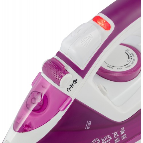 Утюг Vitek VT-8346 2400Вт белый/фиолетовый
