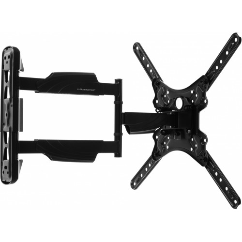 Кронштейн для телевизора Ultramounts UM871 черный 23"-55" макс.35кг настенный поворотно-выдвижной и наклонный