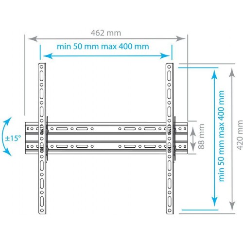 Кронштейн для телевизора Arm Media PLASMA-4 new черный 22"-65" макс.55кг настенный наклон