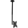 Кронштейн для телевизора Ultramounts UM890 черный 17"-43" макс.30кг потолочный поворотно-выдвижной и наклонный