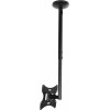 Кронштейн для телевизора Ultramounts UM890 черный 17"-43" макс.30кг потолочный поворотно-выдвижной и наклонный