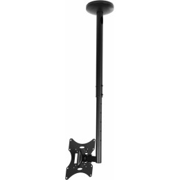 Кронштейн для телевизора Ultramounts UM890 черный 17"-43" макс.30кг потолочный поворотно-выдвижной и наклонный