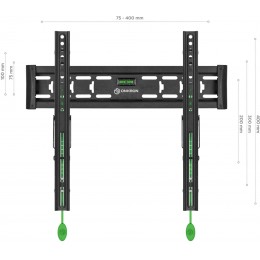 Кронштейн для телевизора Onkron TM5 черный 32"-70" макс.68кг настенный наклон