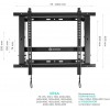 Кронштейн для телевизора Onkron PRO7M черный 40-70, макс. 45кг, настенный наклонно-выдвижной