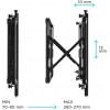 Кронштейн для телевизора Onkron PRO7M черный 40-70, макс. 45кг, настенный наклонно-выдвижной