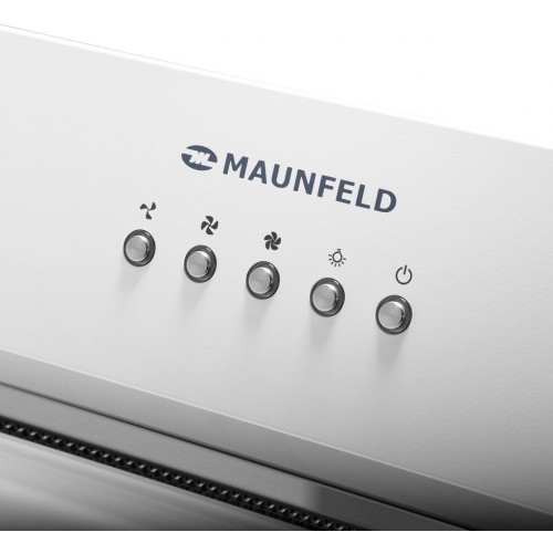 Вытяжка встраиваемая Maunfeld TRAPEZE 602IG белый управление: кнопочное (1 мотор)