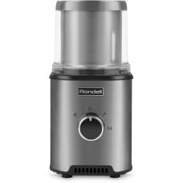 Кофемолка Rondell RDE-1150 350Вт сист.помол.:ротац.нож вместим.:110гр серебристый