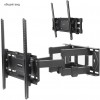 Кронштейн для телевизора Kromax PIXIS-L-2 черный 22"-65" макс.50кг настенный поворот и наклон