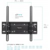 Кронштейн для телевизора Kromax PIXIS-L-2 черный 22"-65" макс.50кг настенный поворот и наклон