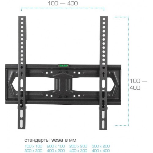 Стойка для телевизора Kromax X-STAND-2 черный 23"-55" макс.30кг крепление к столешнице