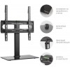 Стойка для телевизора Kromax X-STAND-2 черный 23"-55" макс.30кг крепление к столешнице