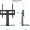 Стойка для телевизора Kromax X-STAND-2 черный 23"-55" макс.30кг крепление к столешнице