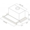 Вытяжка встраиваемая Elica Elite 14 Lux GRVTWH/A/60 серый/стекло белое управление: кнопочное (1 мотор)