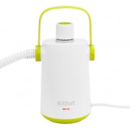 Пароочиститель ручной Kitfort КТ-9109-2 1000Вт белый/салатовый