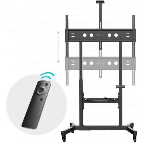 Стойка для телевизора Onkron TS1991 eLift черный 50"-100" макс.130кг напольный наклон (моторизованный лифт)