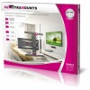 Кронштейн для телевизора Ultramounts UM955 черный 37"-75" макс.50кг настенный поворот и наклон