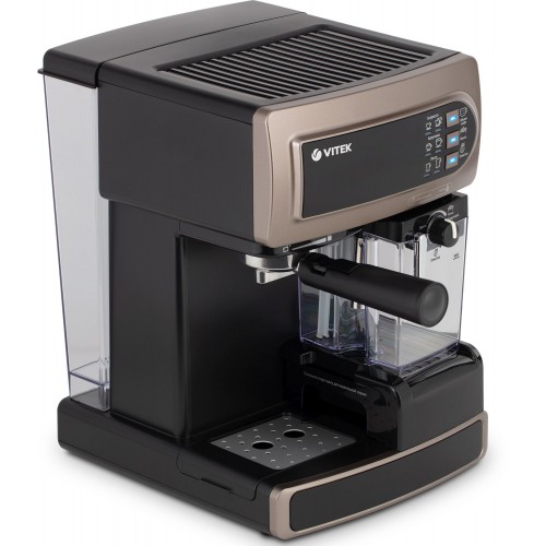 Кофеварка рожковая Vitek VT-1517 BN 1238Вт коричневый/черный