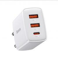СЗУ Baseus Compact Quick Charger 2USB+Type-C 30W, CCXJ-E02 (White)10