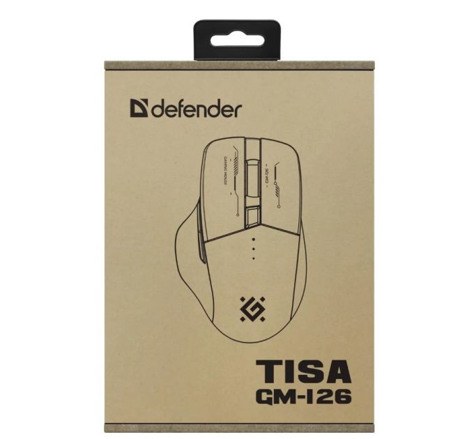 Мышь беспроводная Defender Tisa GM-126 белый/синий, 1600 dpi, радиоканал, Bluetooth, USB, кнопки - 6