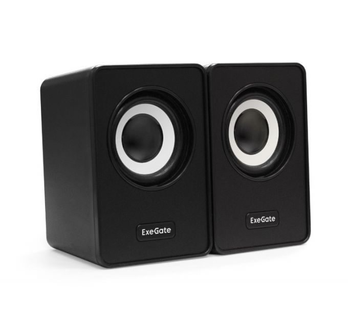 Акустическая система 2.0 ExeGate EX287054RUS Disco 120 (питание USB, 2х3Вт (6Вт RMS), 100-20000Гц, черный)