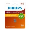 Флеш карта microSD 256GB PHILIPS High Speed  microSDHC Class UHS-I U3, V30, A1, 100MB/s