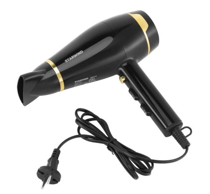 Фен Starwind SHD 6063 2200Вт черный/хром
