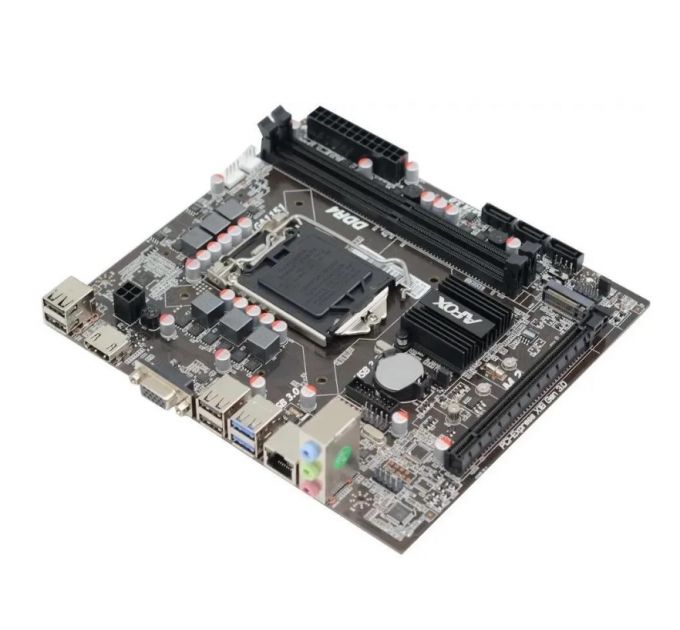 Материнская плата AFOX IH310C-MA6-V4, LGA 1151, Intel 310C, 2xDDR4, 3xSATA, 1xM.2, 1xPCIe 3.0 x16, 1