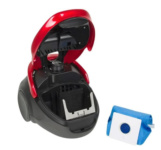 Пылесос Samsung VC20M257AWR красный, 460/2000 Вт, уборка сухая, пылесборник мешок 2.5 л