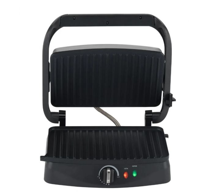 Электрогриль Hyundai HYG-2073 1800Вт серебристый/черный