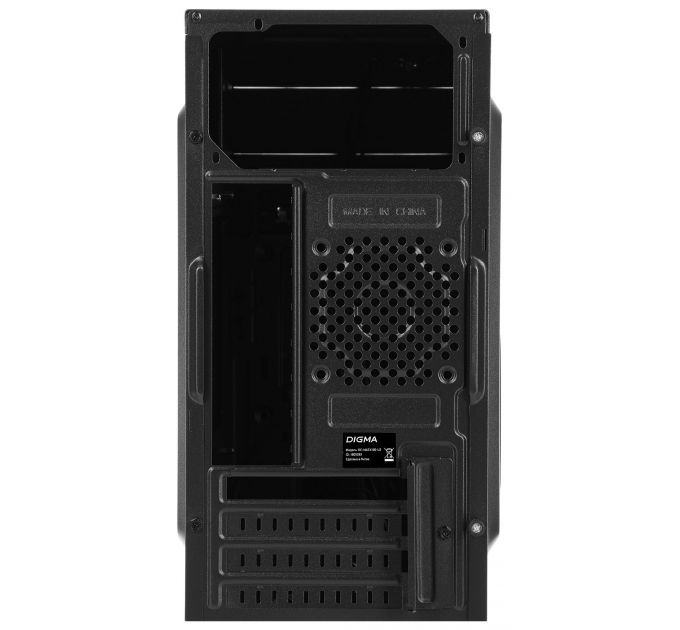 Корпус mATX Digma DC-MATX100-U2, Mini-Tower, без БП, черный