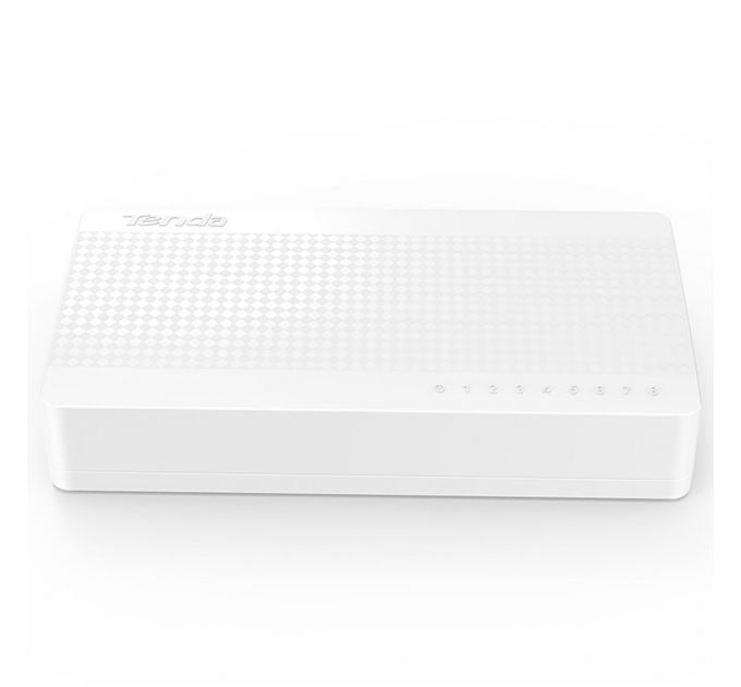 Настольный неуправляемый коммутатор TENDA S108 (mini), 8 портов Ethernet 10/100 Мбит/сек