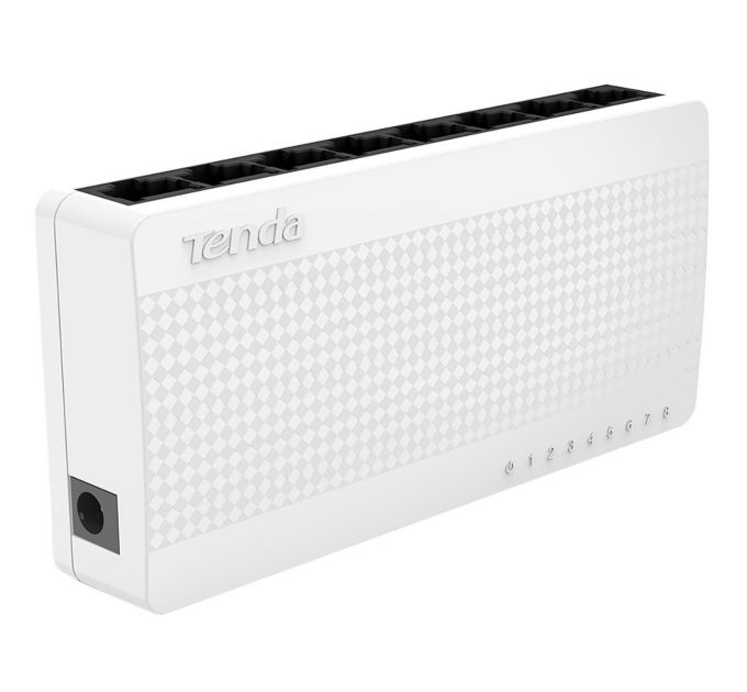 Настольный неуправляемый коммутатор TENDA S108 (mini), 8 портов Ethernet 10/100 Мбит/сек