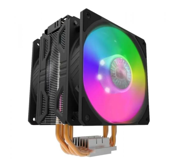 Кулер для процессора Cooler Master Hyper 212 LED Turbo ARGB черный, 120 мм, алюминий/медь, 1800 об/м