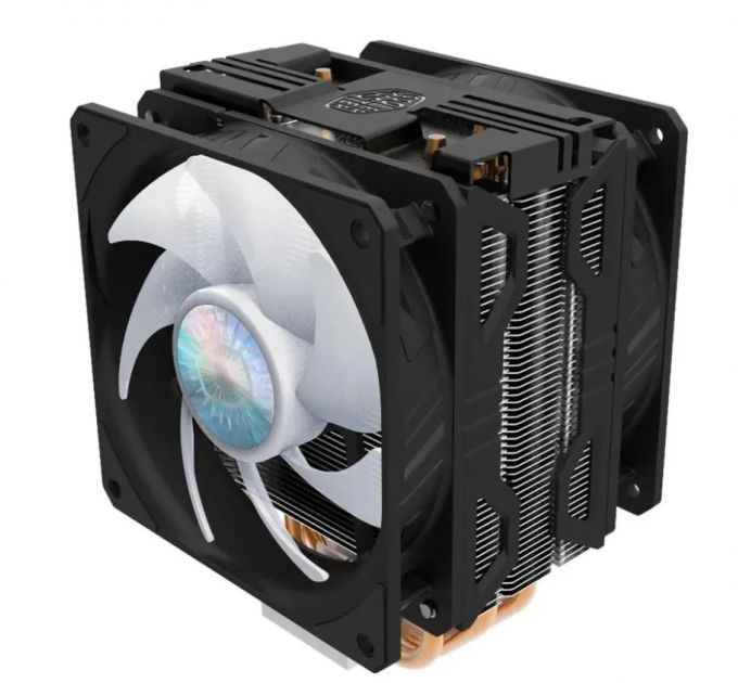 Кулер для процессора Cooler Master Hyper 212 LED Turbo ARGB черный, 120 мм, алюминий/медь, 1800 об/м