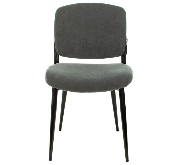 Стул для кухни Бюрократ KF-8 серый Alfa 44 металл черный на ножках (KF-8/FABRIC/GREY)