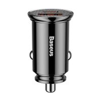 Автомобильное зарядное устройство Baseus Circular Plastic A+C 30W PPS Car Charger - Черное (CCALL-YS01)