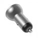 Baseus Digital Display Dual USB 4.8A Car Charger 24W Silver