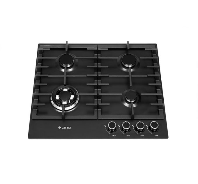 Газовая варочная поверхность Gefest ПВГ 1214-01 К2 черный матовый