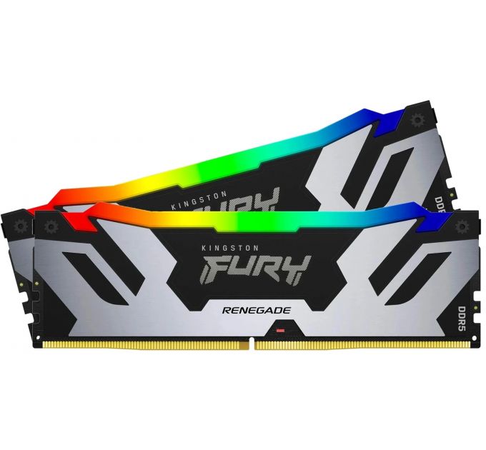 Оперативная память Kingston Fury Renegade, DDR5, 32GB (2x16GB), 6400MHz, CL32, DIMM, с радиатором, R