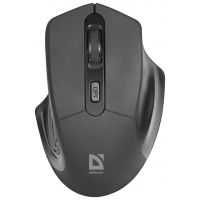 Мышь беспроводная Defender Datum MB-345 черный, 1600 dpi, радиоканал, USB, кнопки - 4