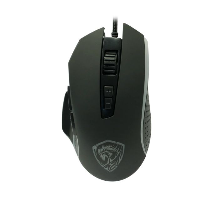 Мышь проводная Qumo Onyx RGB M73 черный, 2400 dpi, USB, кнопки - 4