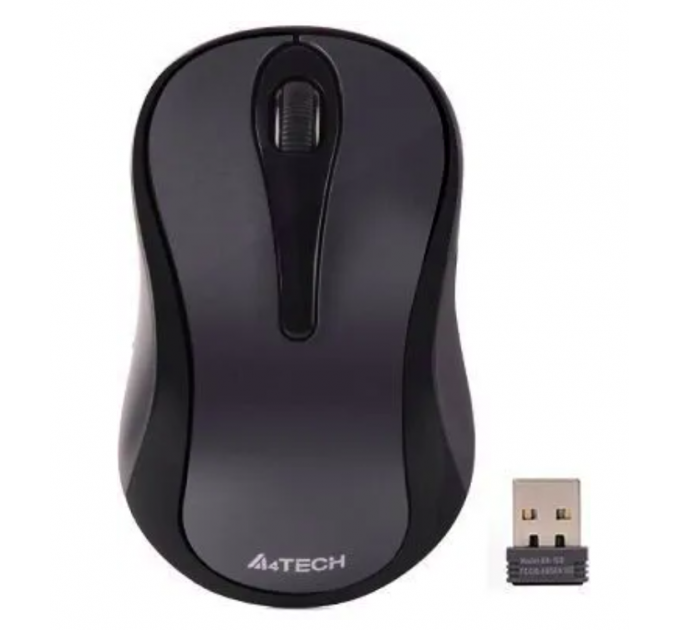 Мышь беспроводная A4Tech G3-200N черный, 1200 dpi, радиоканал, USB, кнопки - 3
