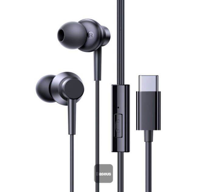 Наушники с микрофоном Baseus Encok CZ11 Wired Earphones Cluster Black (A00164300113-Z1)