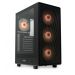 Корпус без блока питания HSPD M510, Mesh Mid Tower, черный, TG, 0.5 SPCC, no fans ATX, mATX, mITX 18