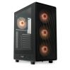 Корпус без блока питания HSPD M510, Mesh Mid Tower, черный, TG, 0.5 SPCC, no fans ATX, mATX, mITX 18