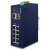 Коммутатор PLANET IP30 Industrial 8-Port 10/100/1000T + 2-Port 100/1000X SFP Ethernet Switch (-40~75