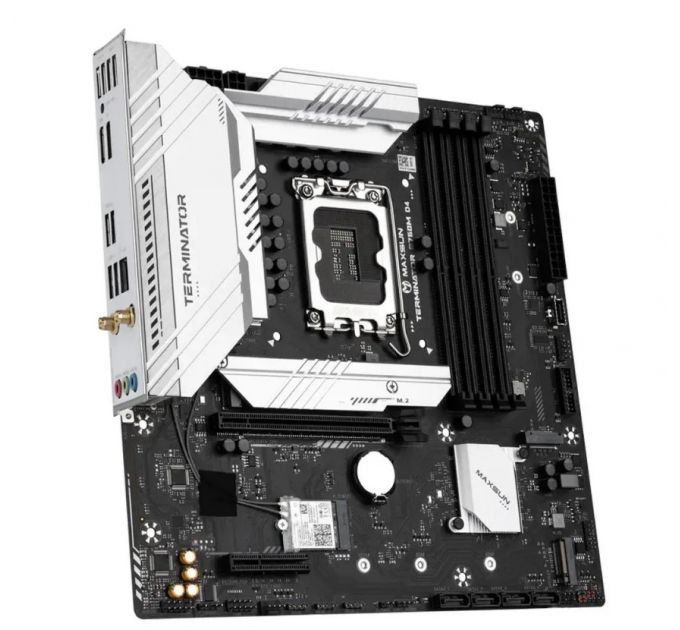Материнская плата Maxsun Terminator B760M D4 WIFI6E, LGA 1700, Intel B760, 4xDDR4, 4xSATA, 3xM.2, 1x